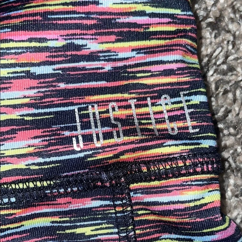 Justice Multicolor Girls Stretchy Shorts